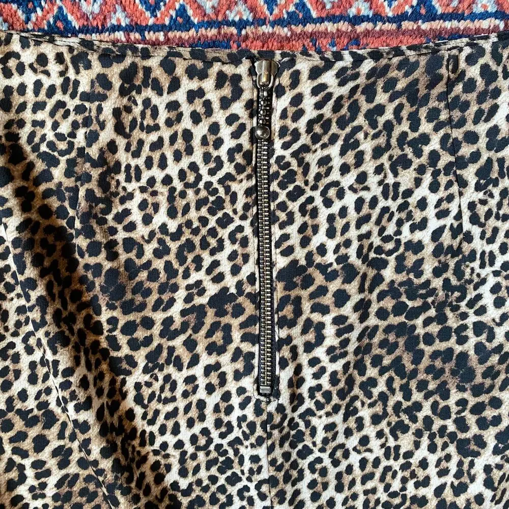 Alfani Size‎ 4 Animal Print Smooth Knit Pencil Skirt IMMACULATE CONDITION!